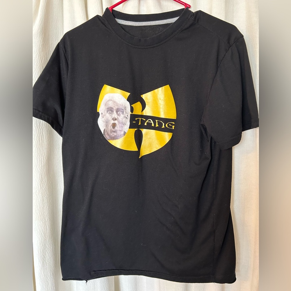 Tee: Nature boy nic flair wrestling wu-tang tee small